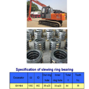 SLEWING BEARING FOR HITACHI EXCAVATOR EX110-5