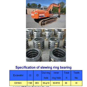 SLEWING BEARING FOR HITACHI EXCAVATOR EX150-5