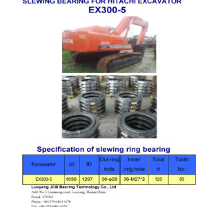 SLEWING BEARING FOR HITACHI EXCAVATOR EX300-5