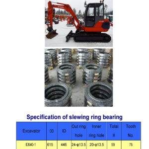 SLEWING BEARING FOR HITACHI EXCAVATOR EX40-1