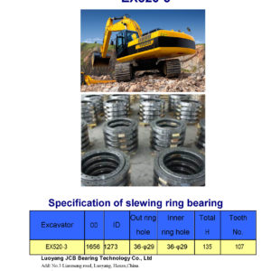 SLEWING BEARING FOR HITACHI EXCAVATOR EX520-3