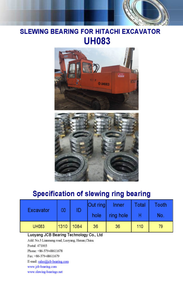 SLEWING BEARING FOR HITACHI EXCAVATOR UH083