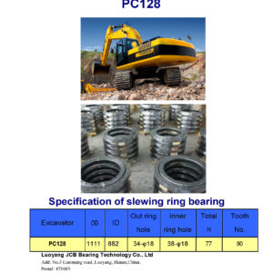 SLEWING BEARING FOR KOMATSU EXCAVATOR PC128