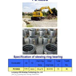 SLEWING BEARING FOR KOMATSU EXCAVATOR PC138US