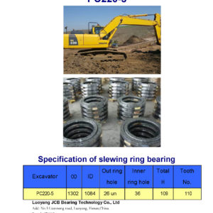 SLEWING BEARING FOR KOMATSU EXCAVATOR PC220-5