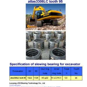 slewing bearing for atlas excavator atlas3306LC tooth 95