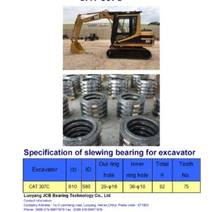 slewing bearing for caterpillar excavator CAT 307C