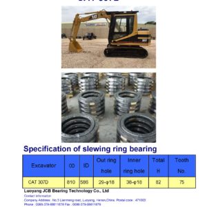 slewing bearing for caterpillar excavator CAT 307D