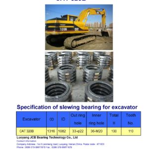 slewing bearing for caterpillar excavator CAT 320B