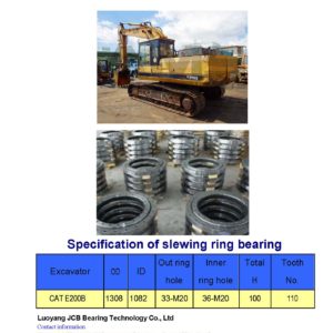 slewing bearing for caterpillar excavator CAT E200B
