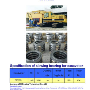 slewing bearing for caterpillar excavator CAT225