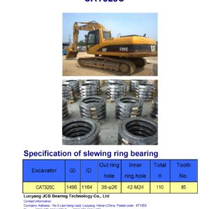 slewing bearing for caterpillar excavator CAT325C