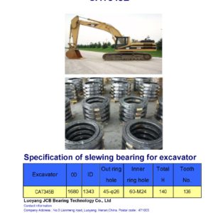 slewing bearing for caterpillar excavator CAT345B