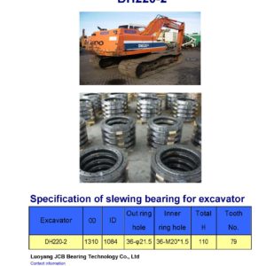 slewing bearing for daewoo excavator DH220-2