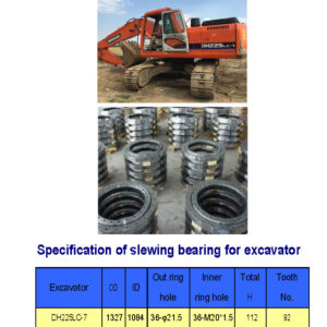 slewing bearing for daewoo excavator DH225LC-7