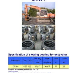slewing bearing for hitachi excavator EX120-1