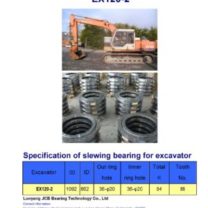 slewing bearing for hitachi excavator EX120-2