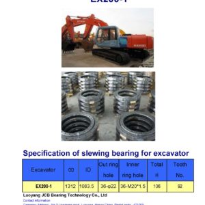 slewing bearing for hitachi excavator EX200-1
