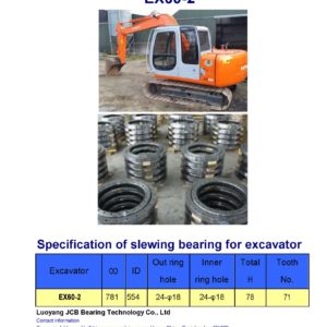 slewing bearing for hitachi excavator EX60-2