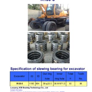 slewing bearing for hyundai excavator R130-5