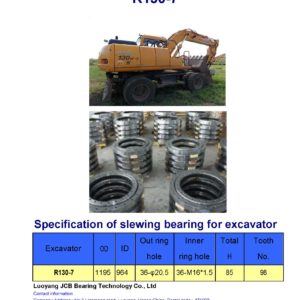 slewing bearing for hyundai excavator R130-7