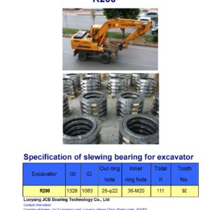 slewing bearing for hyundai excavator R200