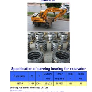 slewing bearing for hyundai excavator R200-5