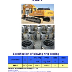 slewing bearing for hyundai excavator R450-7