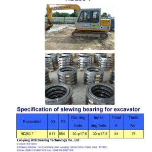 slewing bearing for kato excavator HD250-7