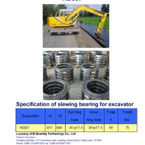 slewing bearing for kato excavator HD307