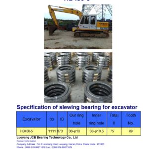 slewing bearing for kato excavator HD450-5