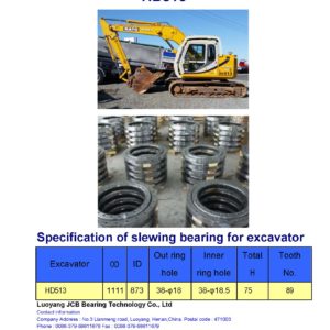 slewing bearing for kato excavator HD513