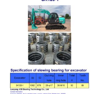 slewing bearing for kobelco excavator SK120-1