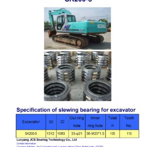 slewing bearing for kobelco excavator SK200-5