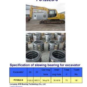 slewing bearing for komatsu excavator PC120LC-6