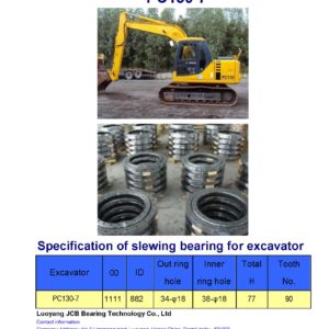 slewing bearing for komatsu excavator PC130-7