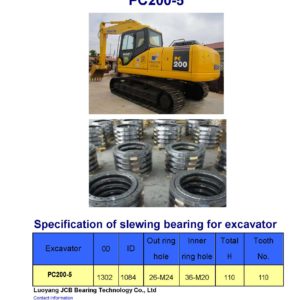 slewing bearing for komatsu excavator PC200-5