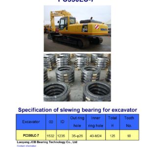 slewing bearing for komatsu excavator PC350LC-7