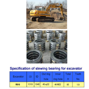 slewing bearing for liebherr excavator R916