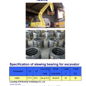 slewing bearing for sumitomo excavator 120A3