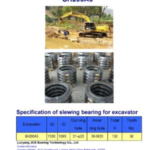 slewing bearing for sumitomo excavator SH200A3