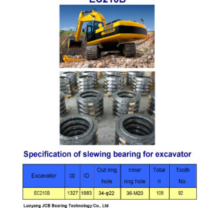 slewing bearing for volvo excavator EC210B