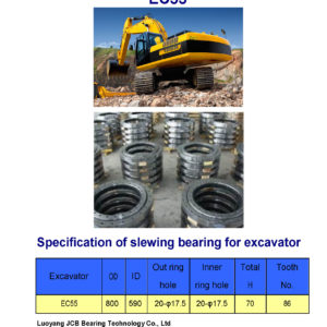 slewing bearing for volvo excavator EC55